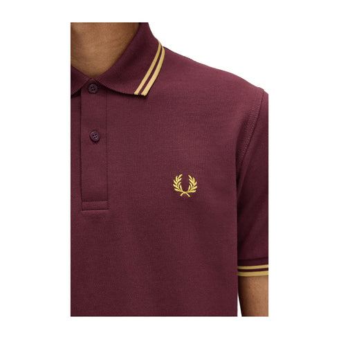 Fred Perry Polo Polo Uomo con doppia riga 40 P25 - FRED PERRYM12 - Y89 - 40 - Francavilla Moda